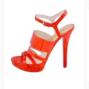 Michael Kors Croc embossed heels